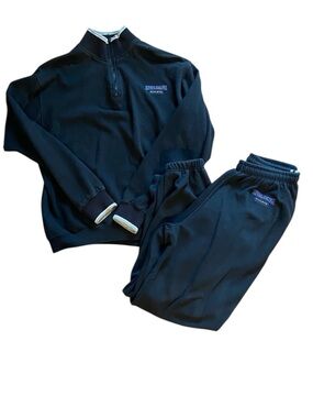 Athletic 90s Vintage Pullover Sweatsuit Track Set